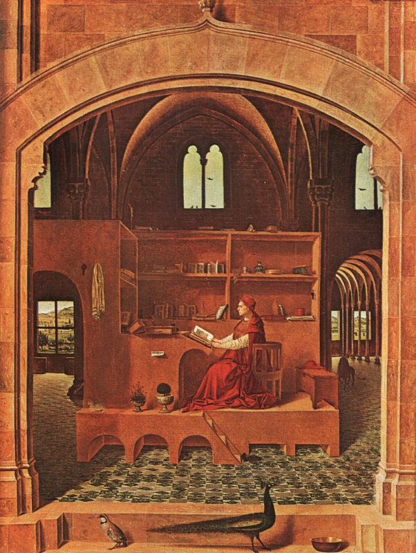 Antonello da Messina St.Jerome in his Study Sweden oil painting art